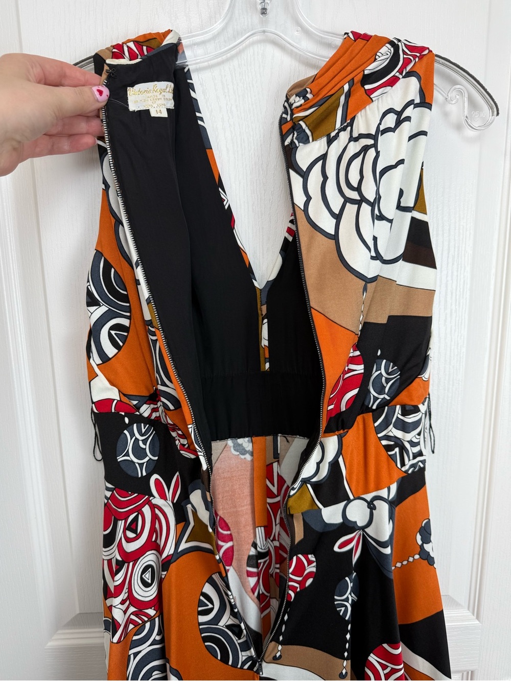 Vintage 1970s Floral Maxi Dress Size 4/6 Small - Picture 5 of 13
